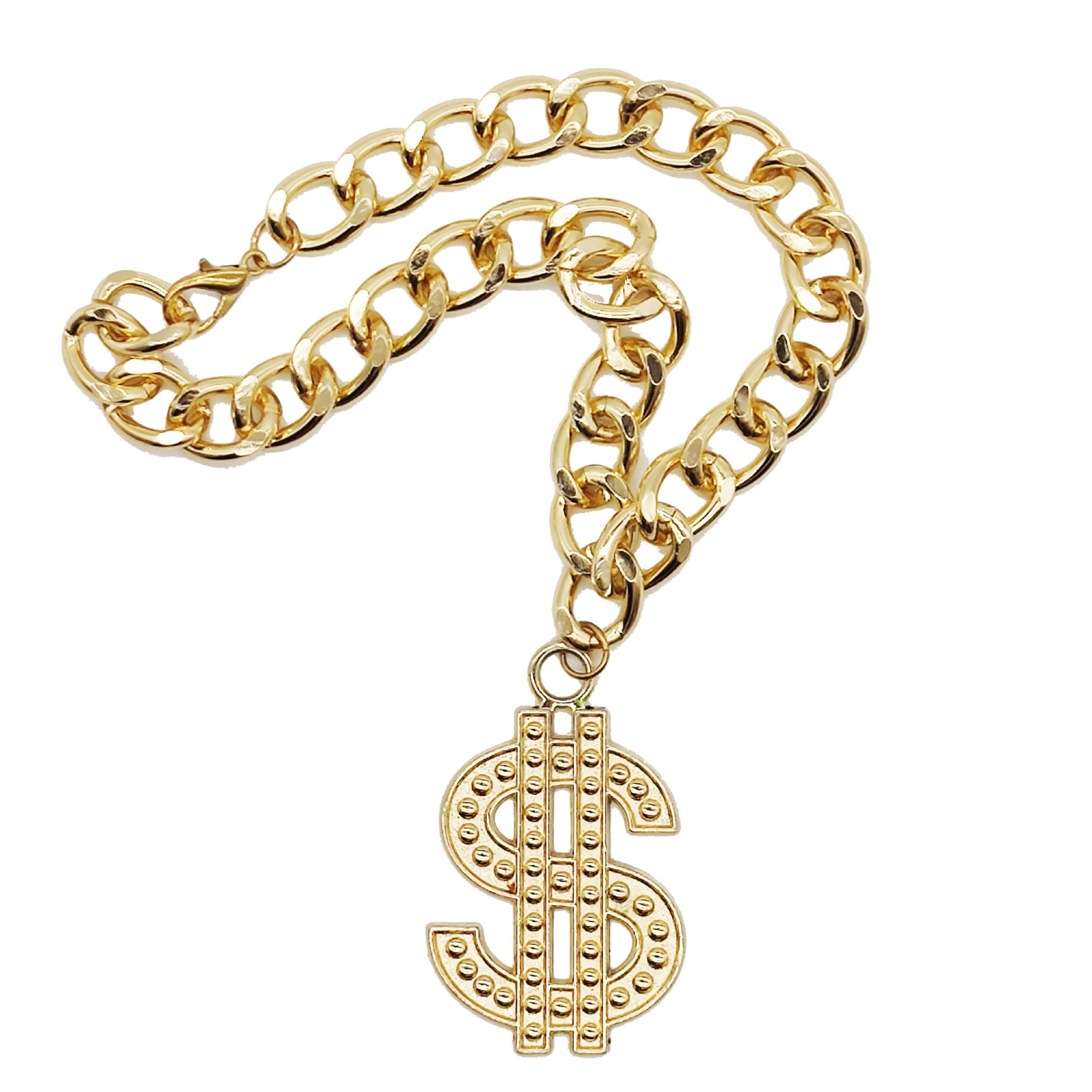 Dog Gold Chain Dollar Tag